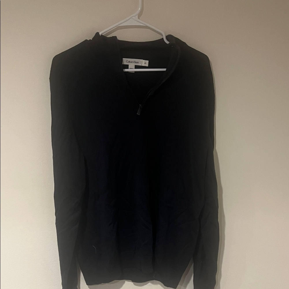 Calvin Klein Men's Dark Zip-Up Sweater